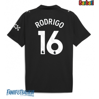 Manchester City Rodri Hernandez #16 Tricou Fotbal Replică 2025-26 Barbati Deplasare